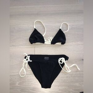 BIKYNI black and white string bikini set sz small